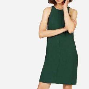 Everlane Japanese GoWeave Emerld Green Sleeveless Dress